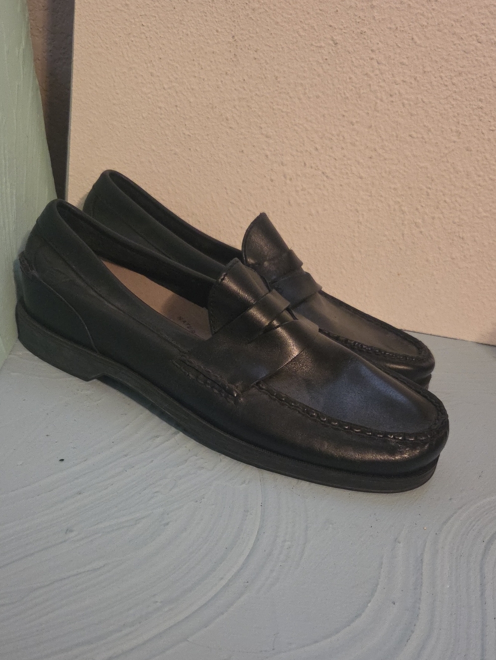 Sperry Men's Black Leather Penny Loafers